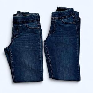 2 Old Navy Size 2 Blue Jean Dark Wash Denim Mid Rise Rockstar Skinny Jegging